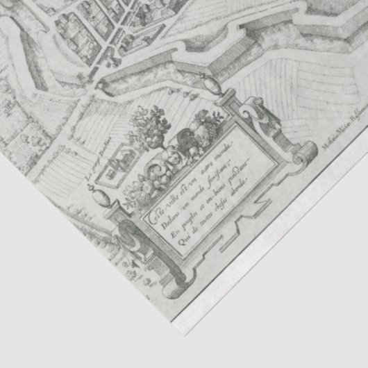 Junk Journal Paris — Achtergrond Tissuepapier (Detail)