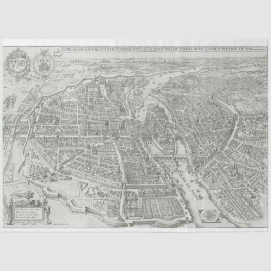 Junk Journal Paris — Achtergrond Tissuepapier (Voorkant)