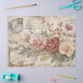 Junk Journal  Rozen Tissuepapier (Craft)