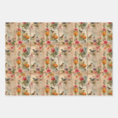 Junk Journal Seite mit Blumen + Vögel - Inpakpapier Vel (Voorkant 3)