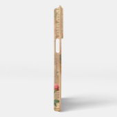 Junk Journal Seite mit Blumen + Vögel - iPhone Hoesje (Rechterkant)