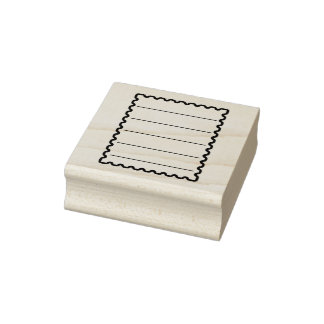 Junk Journal Stamp met lijnen Rubberstempel