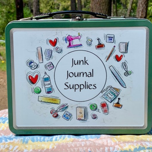 Junk Journal Supplies Metal Lunchbox