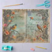 Junk Journal Vogels en Eieren Tissuepapier (Craft)