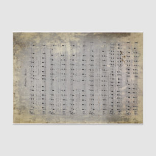 Junk Journal Water Damaged Grunge Jingle Bells Tissuepapier