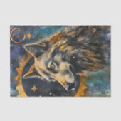 Junk Journal Wolf Tissuepapier (Voorkant)