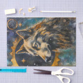 Junk Journal Wolf Tissuepapier (Craft)