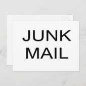 JUNK MAIL Briefkaart (Voorkant / Achterkant)
