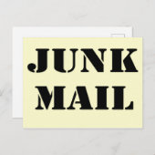 Junk Mail, Post en Wenskaart Briefkaart (Voorkant / Achterkant)