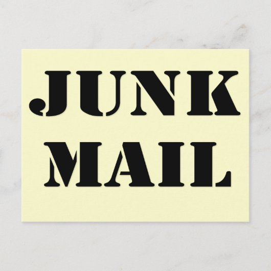 Junk Mail, Post en Wenskaart Briefkaart (Voorkant)