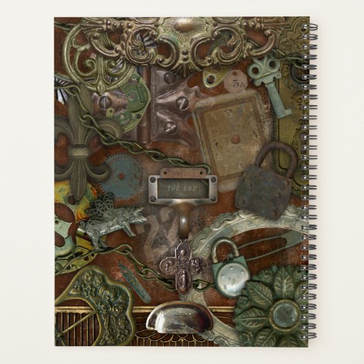  Junk Metal Steampunk Planner (Achterkant)
