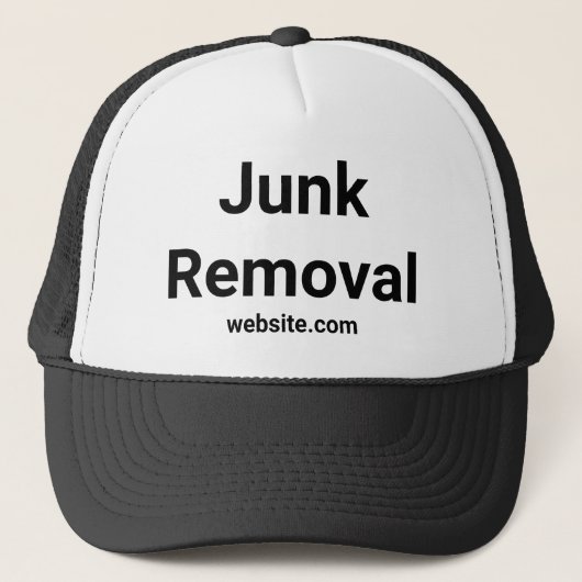 Junk Removal Business Job Title Website Jouw tekst Trucker Pet (Voorkant)