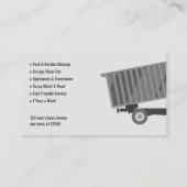 Junk Removal Company Visitekaartje (Achterkant)