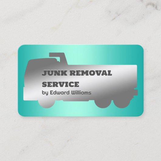 Junk Removal Dump Truck Visitekaartje (Voorkant)