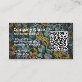 Junk Removal Dumpster QR Code Logo Visitekaartje (Voorkant)