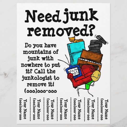 Junk Removal Flyer (Voorkant)