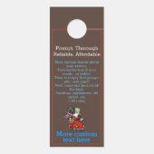 Junk Removal Garbage Hauling Red Pickup Deurhanger (Achterkant)