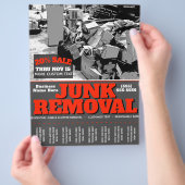 JUNK REMOVAL.GARBAGE HAULT Promo Tearsheet 2 Flyer (Hand)