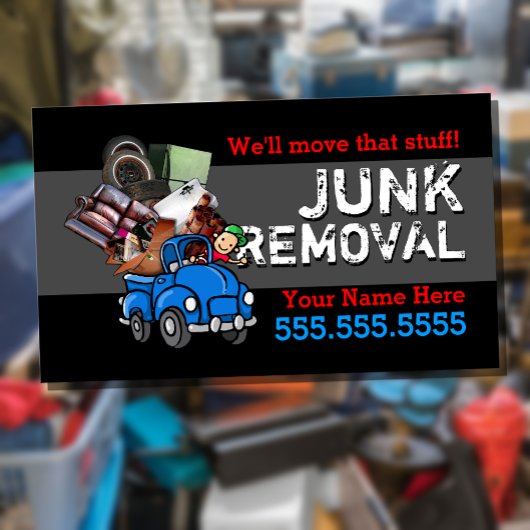 Junk Removal.Hauling.Got Junk. tekst Visitekaartje