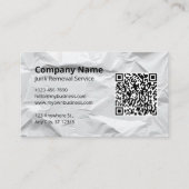 Junk Removal Hauling Service Logo Visitekaartje (Voorkant)