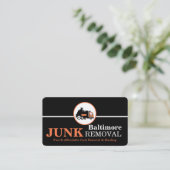 Junk Removal & Hauling Visitekaartje (Staand voorkant)
