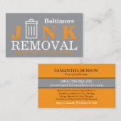 Junk Removal & Hauling Visitekaartje (Voorkant / Achterkant)
