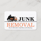 Junk Removal & Hauling Visitekaartje (Voorkant)
