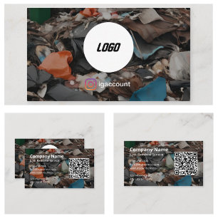 Junk Removal QR Code Logo Visitekaartje