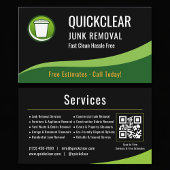 Junk Removal QR Code Professional Visitekaartje
