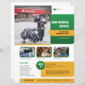 Junk Removal Services Flyer Template (Voorkant / Achterkant)