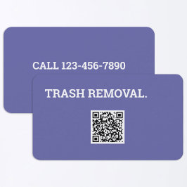 Junk Removal Trash Recycling QR-code Visitekaartje