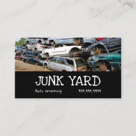 Junk Yard Auto Wrecking Recycling Metal Bu Visitekaartje