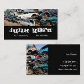 Junk Yard Auto Wrecking Recycling Metal Visitekaartje (Voorkant / Achterkant)
