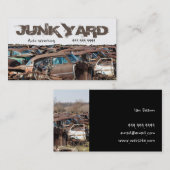 Junk Yard Auto Wrecking Recycling Metal Visitekaartje (Voorkant / Achterkant)