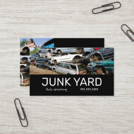 Junk Yard Auto Wrecking Recycling Metal Visitekaartje