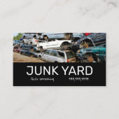 Junk Yard Auto Wrecking Recycling Metal Visitekaartje (Voorkant)