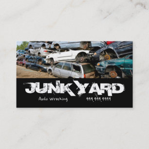 Junk Yard Auto Wrecking Recycling Metal Visitekaartje