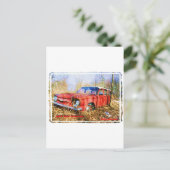 Junk Yard Herinneringen Red Corvair Station WAG Briefkaart (Staand voorkant)