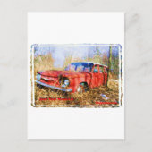 Junk Yard Herinneringen Red Corvair Station WAG Briefkaart (Voorkant)