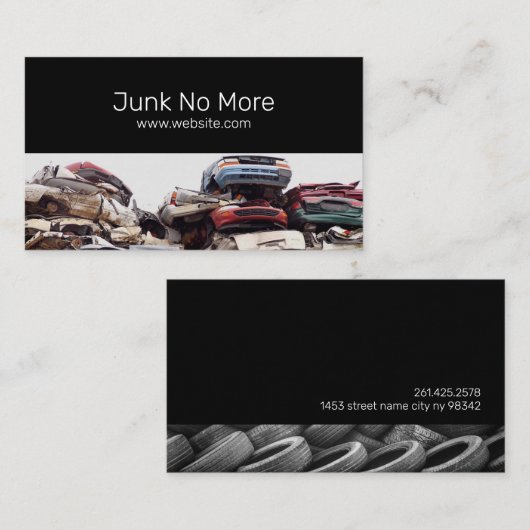 Junk Yard Recyclen Visitekaartje (Voorkant / Achterkant)