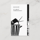 Junk Yard, schroot, recycling Visitekaartje (Achterkant)