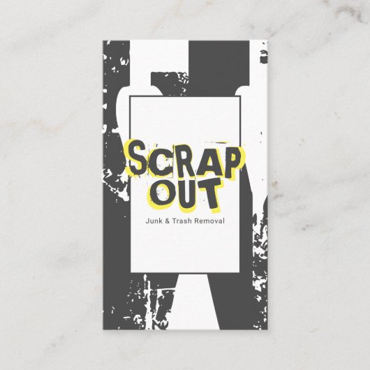 Junk Yard, schroot, recycling Visitekaartje (Voorkant)