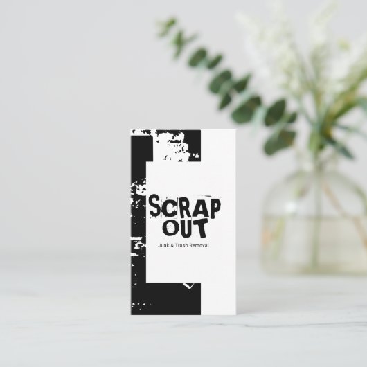 Junk Yard, schroot, recycling Visitekaartje (Staand voorkant)