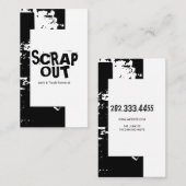 Junk Yard, schroot, recycling Visitekaartje (Voorkant / Achterkant)