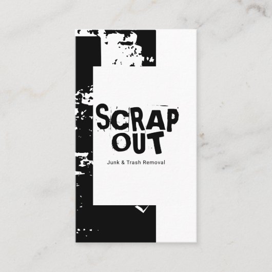 Junk Yard, schroot, recycling Visitekaartje (Voorkant)