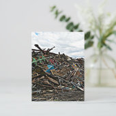 Junk Yard Sshit Metal in Depot Briefkaart (Staand voorkant)