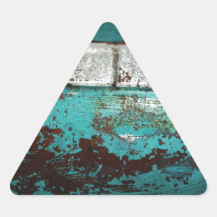 Junk Yard vintage car 50's blauwgroen aqua Sticker
