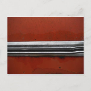 Junk Yard vintage car, Red and Silver Old Paint Briefkaart