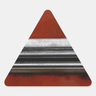 Junk Yard vintage car, Red and Silver Old Paint Sticker