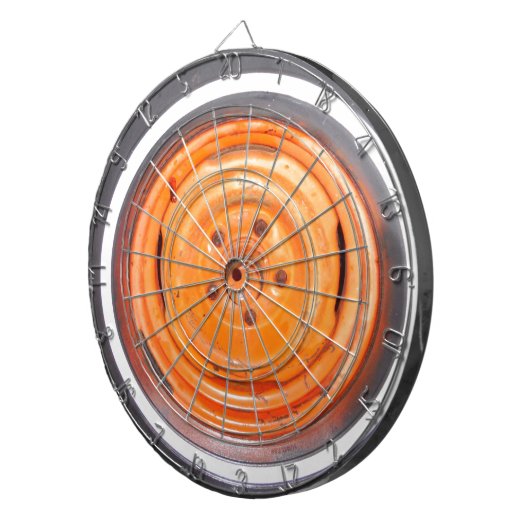 Junk Yard  Wheel, oranje zwart-wit Dartbord (Voorkant Rechts)
